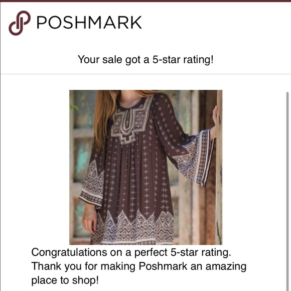 BOHO STYLE BROWN & CREAM DRESS - Picture 8 of 8